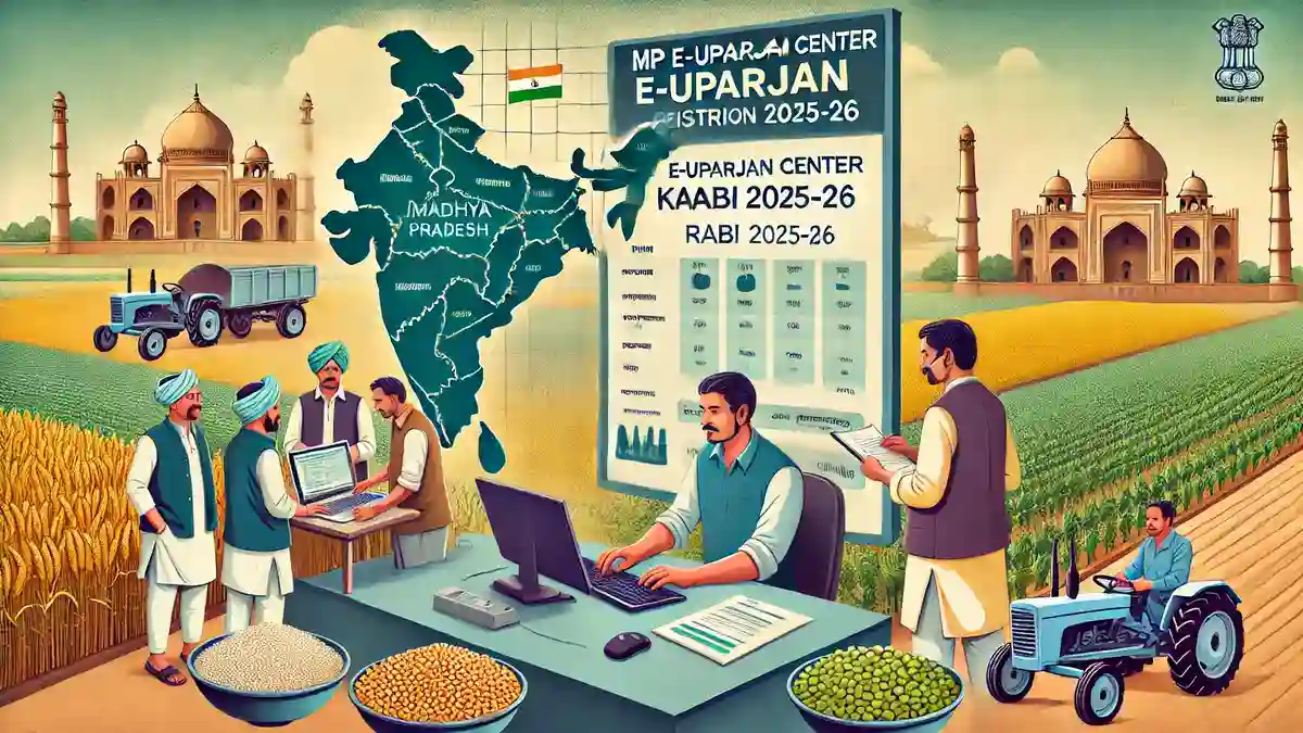 MP E-Uparjan Center Kiosk के लिए पंजीकरण (रबी 2025-26)